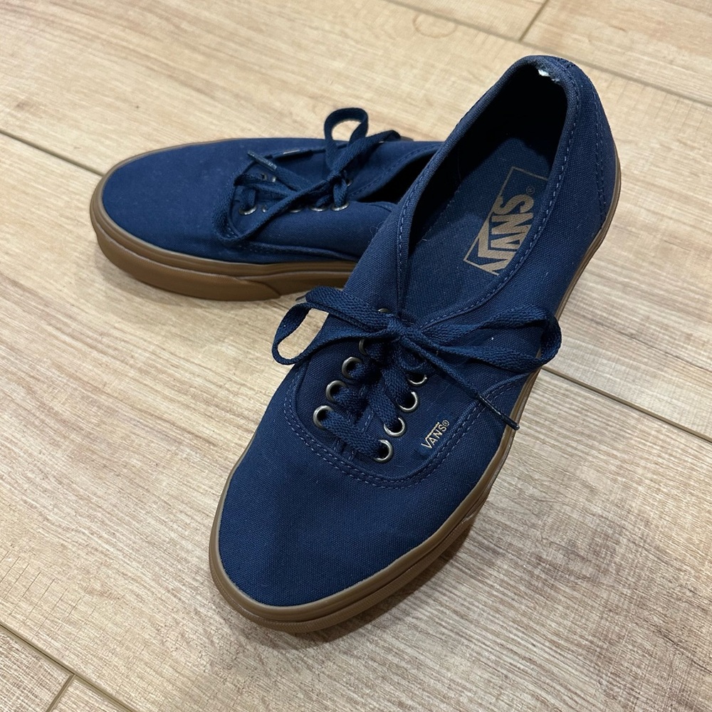 Vans Authentic Navy/Gum Unisex Mens 6.5 Womens 8